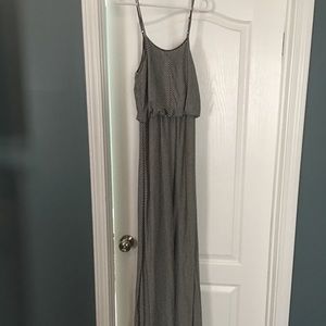 Black and white maxi dress
